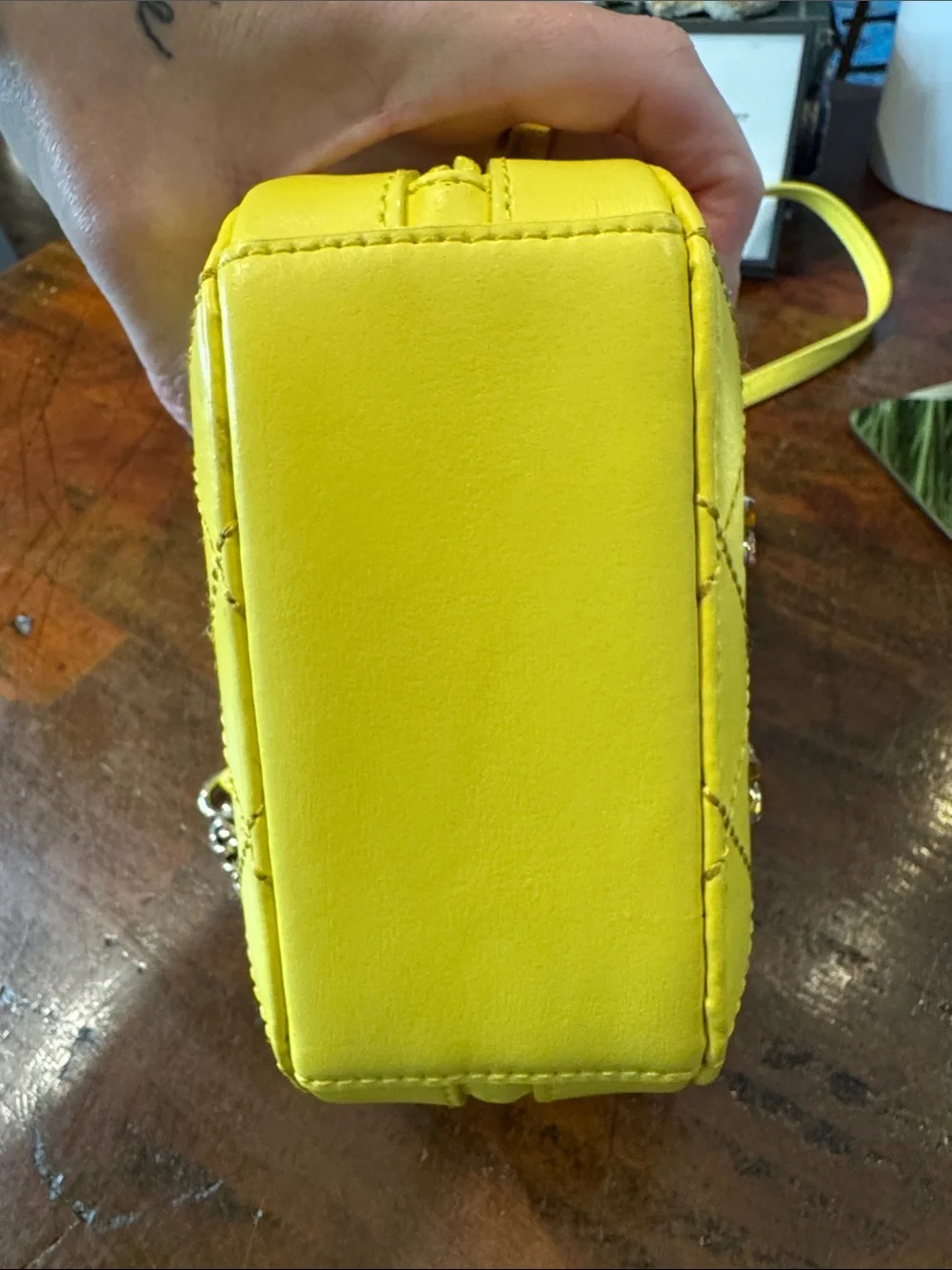 kate spade Yellow Pineapple Crossbody with Green Top